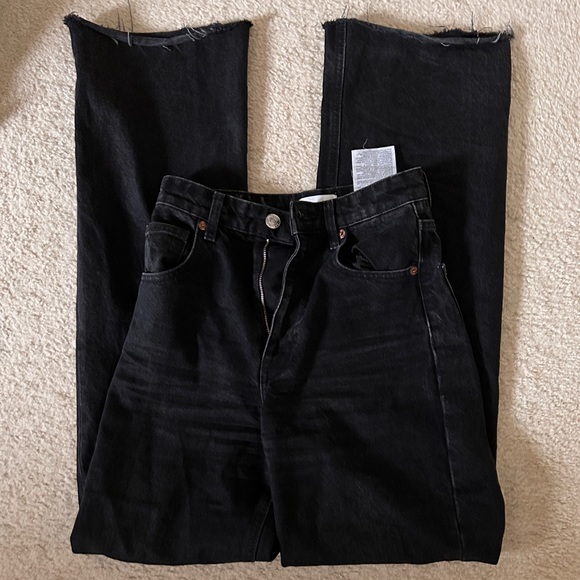 Zara Jeans Zara Wide Leg Full Length Jeans Poshmark
